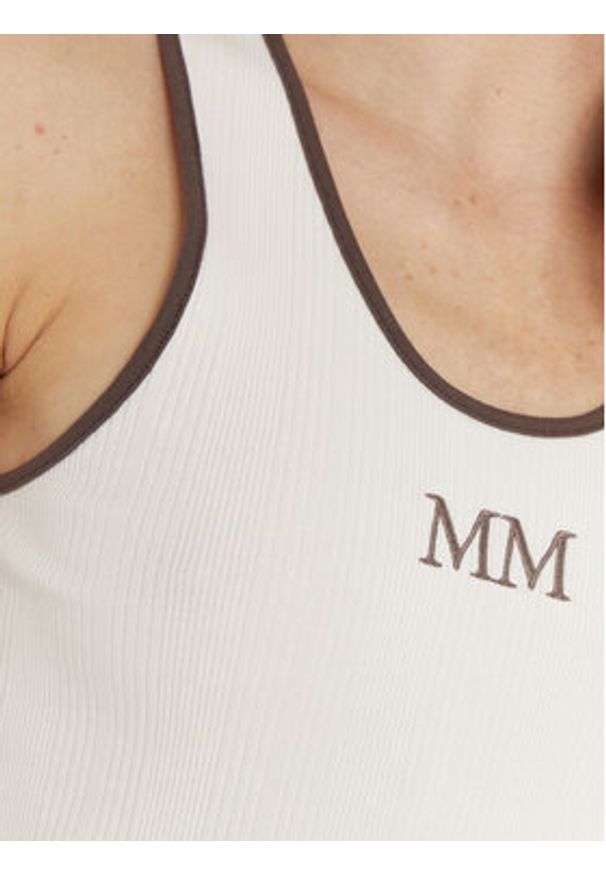 Max Mara Leisure Top Sax 2516941027 Biały Slim Fit. Kolor: biały. Materiał: bawełna