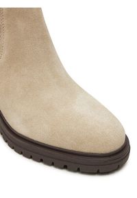 TOMMY HILFIGER - Tommy Hilfiger Sztyblety FW0FW08429 Beżowy. Kolor: beżowy. Materiał: skóra, zamsz #4