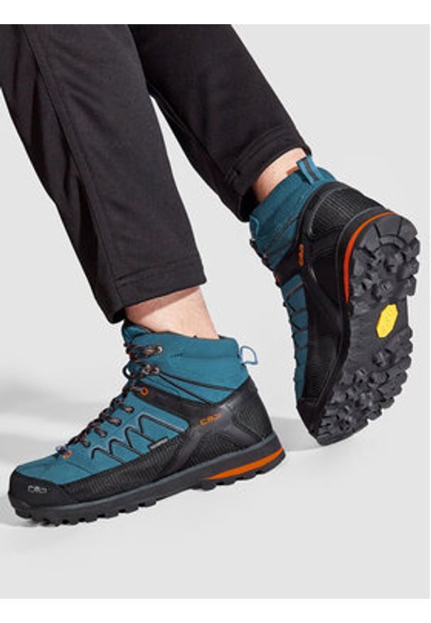 CMP Trekkingi Moon Mid Trekking Shoe Wp 31Q4797 Kolorowy. Materiał: zamsz, skóra. Wzór: kolorowy. Sport: turystyka piesza