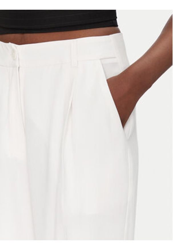ACCESS FASHION Spodnie palazzo 53-5084-195 Biały Wide Leg. Kolor: biały. Materiał: wiskoza