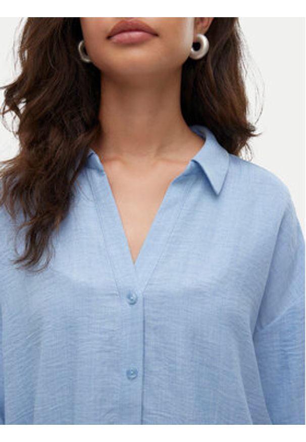 Vero Moda Koszula Melaney 10316389 Niebieski Loose Fit. Kolor: niebieski. Materiał: syntetyk