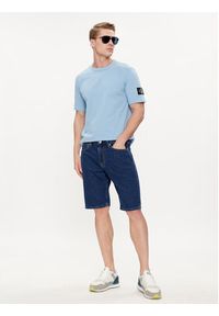 Calvin Klein Jeans Szorty jeansowe J30J324870 Niebieski Regular Fit. Kolor: niebieski. Materiał: bawełna #4