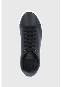 Liu Jo buty skórzane M122P408SNEAKSAFF.900 kolor czarny. Nosek buta: okrągły. Zapięcie: sznurówki. Kolor: czarny. Materiał: skóra. Obcas: na obcasie. Wysokość obcasa: niski #2