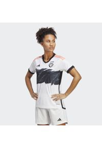 Adidas - Latvia Women's Team 23 Away Jersey. Kolor: biały. Materiał: jersey. Sport: piłka nożna