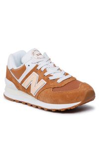 New Balance Sneakersy U574OB2 Brązowy. Kolor: brązowy. Materiał: zamsz, skóra. Model: New Balance 574