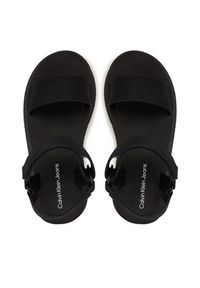 Calvin Klein Jeans Sandały Sandal Velcro Webbing Mg YW0YW01693 Czarny. Kolor: czarny. Materiał: materiał #4