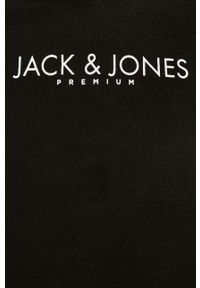 Premium by Jack&Jones - Bluza bawełniana. Okazja: na co dzień. Typ kołnierza: kaptur. Kolor: czarny. Materiał: bawełna. Wzór: nadruk. Styl: casual #2