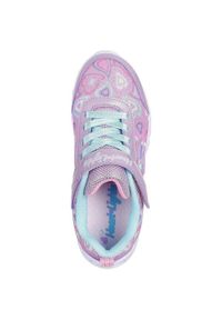 skechers - Adidasy Skechers Heart Lights - Boogie Love, Dzieci. Okazja: na uczelnię. Kolor: fioletowy. Materiał: materiał. Model: Skechers Sport. Sport: joga i pilates