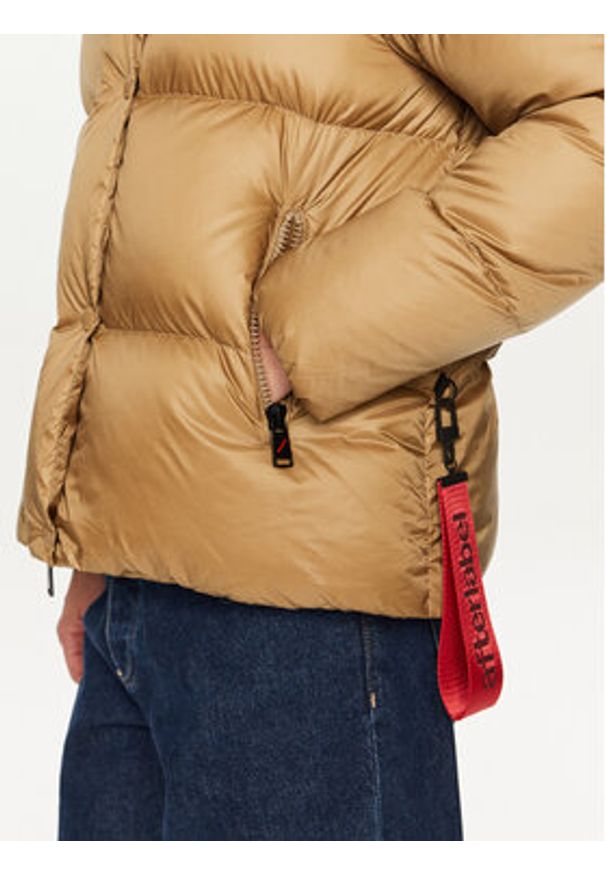 After Label Kurtka puchowa Kipnuk A00043 Beżowy Regular Fit. Kolor: beżowy. Materiał: syntetyk