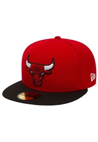 Czapka z daszkiem męska New Era Chicago Bulls NBA Basic Cap. Kolor: czerwony. Materiał: poliester #1