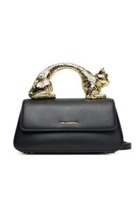 Karl Lagerfeld - KARL LAGERFELD Torebka A3W30348 Czarny. Kolor: czarny. Materiał: skórzane