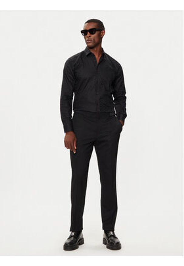 Hugo Koszula Elisha02 50519824 Czarny Extra Slim Fit. Kolor: czarny. Materiał: bawełna
