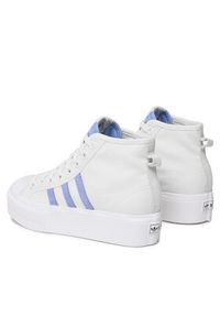 Adidas - adidas Buty Nizza Platform Mid FZ6189 Biały. Kolor: biały. Materiał: materiał. Obcas: na platformie