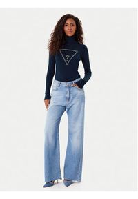 Guess Golf W5BR39 Z2NQ2 Granatowy Regular Fit. Typ kołnierza: golf. Kolor: niebieski. Materiał: wiskoza #4