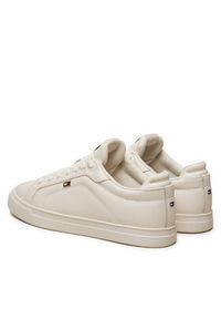 TOMMY HILFIGER - Tommy Hilfiger Sneakersy Icon Court Sneaker Flag FW0FW08327 Écru. Materiał: skóra #3