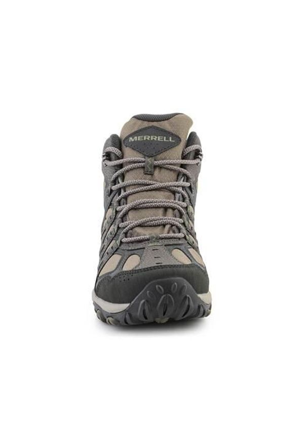 Buty trekkingowe męskie Merrell Accentor 3 Sport Mid Gtx. Wysokość cholewki: za kostkę. Zapięcie: sznurówki. Kolor: wielokolorowy, beżowy. Materiał: materiał, syntetyk, tkanina. Szerokość cholewki: normalna
