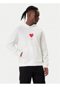 Hugo - HUGO Bluza Dalentinos 50554025 Biały Relaxed Fit. Kolor: biały. Materiał: bawełna #1