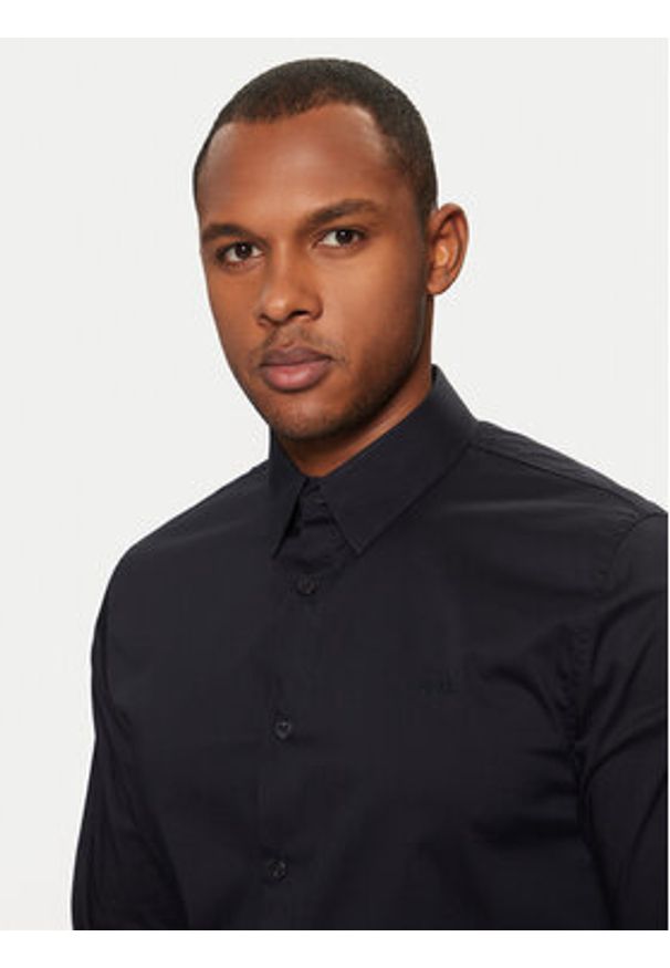 Guess Koszula Sunset M1YH20 W7ZK1 Granatowy Slim Fit. Kolor: niebieski. Materiał: bawełna