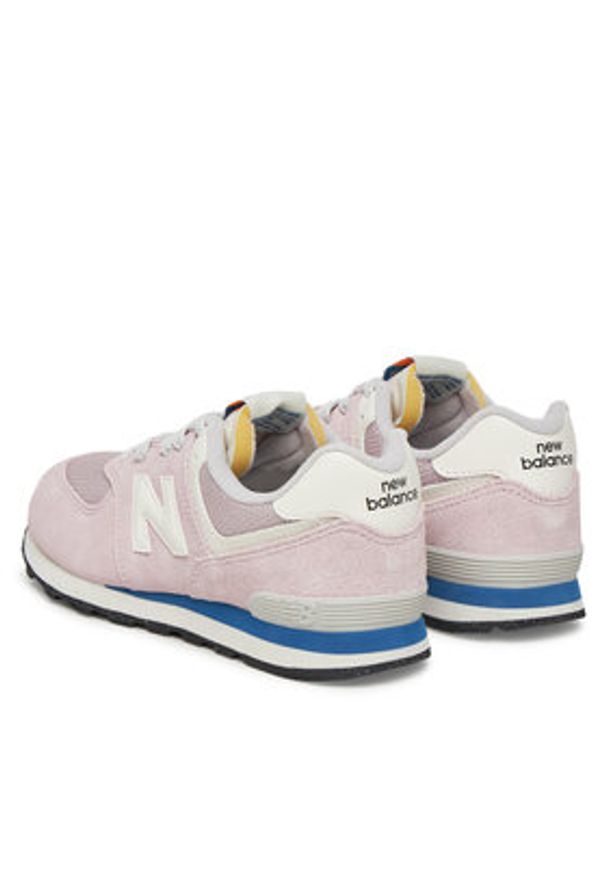 New Balance Sneakersy GC574VPK Różowy. Kolor: różowy. Materiał: zamsz, skóra. Model: New Balance 574