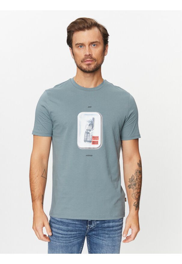 BOSS - Boss T-Shirt Tefragile 50503535 Niebieski Regular Fit. Kolor: niebieski. Materiał: bawełna