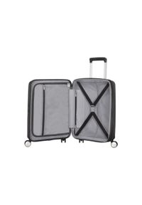 AMERICAN TOURISTER - Walizka kabinowa poszerzana American Tourister Soundbox. Kolor: czarny