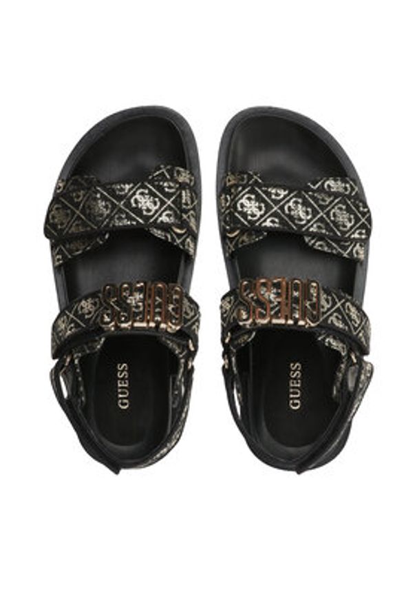 Guess Sandały Fabelis FL6FBS FAL03 Czarny. Kolor: czarny. Materiał: materiał