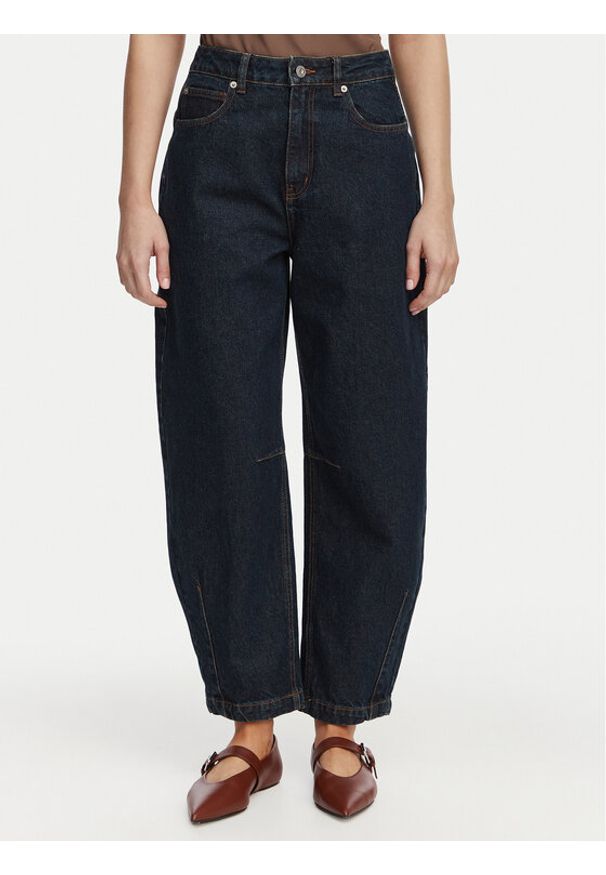 French Connection Jeansy 749A8 Niebieski Balloon Fit. Kolor: niebieski