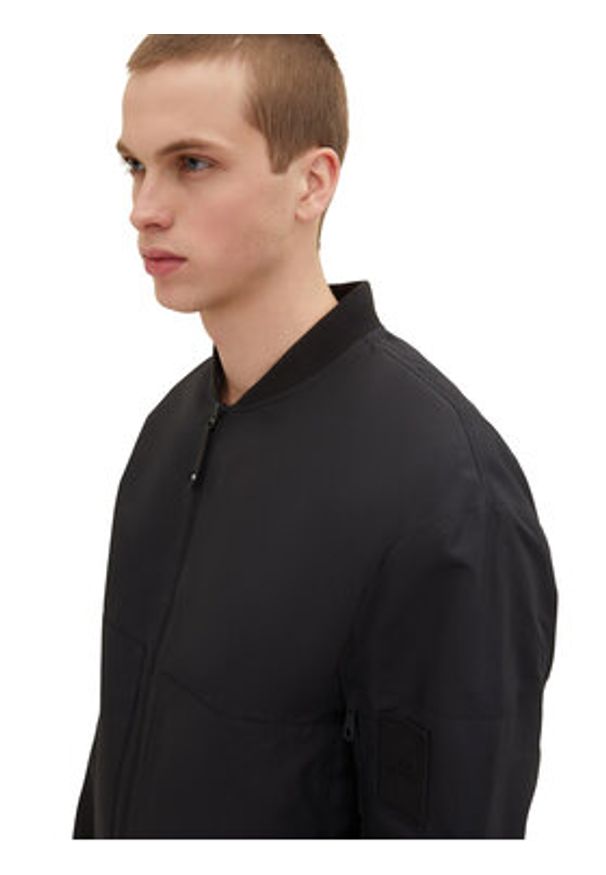 Tom Tailor Denim Kurtka bomber 1034850 Czarny. Kolor: czarny. Materiał: denim, syntetyk