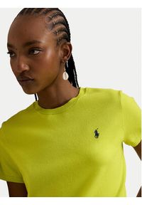 Polo Ralph Lauren T-Shirt 211971872503 Zielony Slim Fit. Typ kołnierza: polo. Kolor: zielony. Materiał: bawełna #5