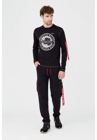 Aeronautica Militare - AERONAUTICA MILITARE Czarny męski bawełniany longsleeve, Rozmiar M. Kolor: czarny. Materiał: bawełna. Długość rękawa: długi rękaw #5