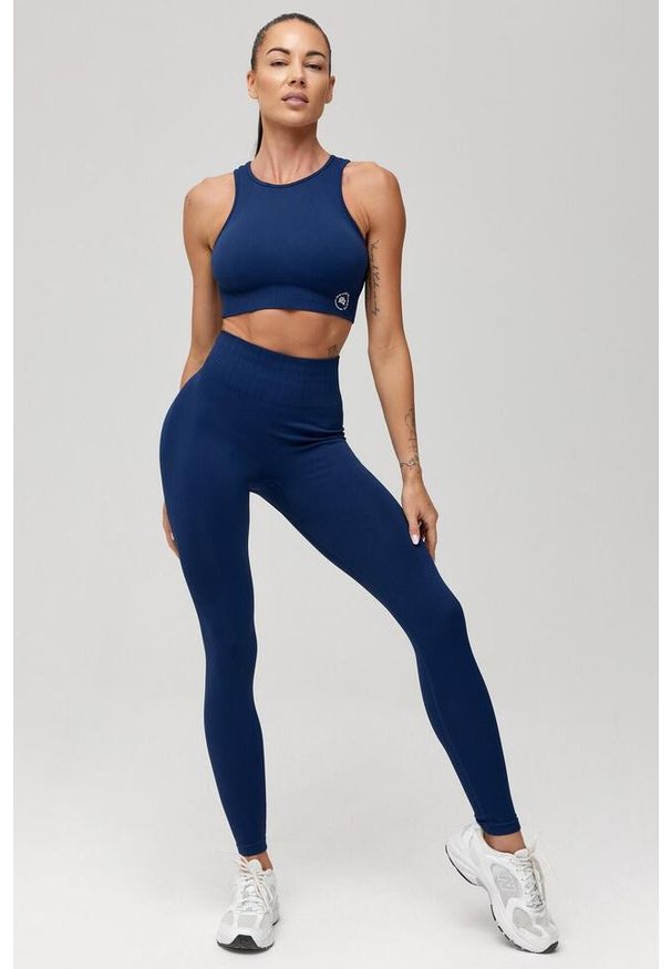 ROUGH RADICAL - Damskie legginsy treningowe seamless Rough Radical LINEA. Kolor: niebieski. Sport: fitness