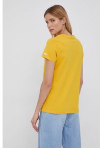 Levi's® - Levi's T-shirt bawełniany kolor żółty. Okazja: na spotkanie biznesowe, na co dzień. Kolor: żółty. Materiał: bawełna. Wzór: nadruk. Styl: biznesowy, casual #3