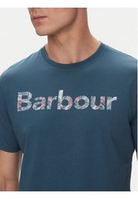 Barbour T-Shirt Devon MTS1391BU18 Granatowy Regular Fit. Kolor: niebieski. Materiał: bawełna #3