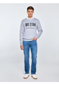 Big-Star - Bluza męska z nadrukiem szara Ecodort 901. Kolor: szary. Wzór: nadruk. Styl: klasyczny #5