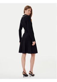 Pinko - PINKO Sukienka dzianinowa Nisida 105422 A2PT Czarny Regular Fit. Kolor: czarny. Materiał: syntetyk #5