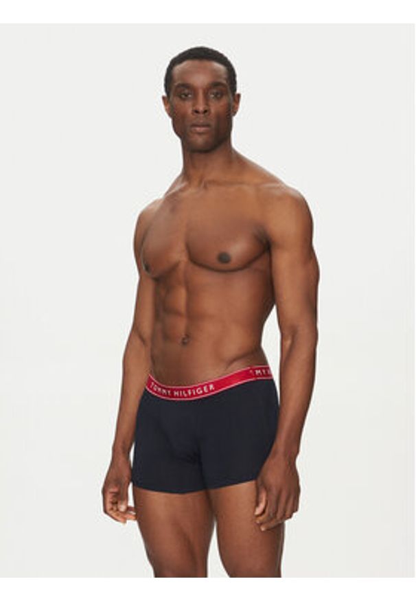 TOMMY HILFIGER - Tommy Hilfiger Komplet 3 par bokserek UM0UM03457 Granatowy. Kolor: niebieski. Materiał: bawełna