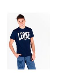 LEONE 1947 APPAREL - Męska koszulka z krótkim rękawem Leone 1947 Apparel. Kolor: niebieski. Materiał: tkanina. Długość rękawa: krótki rękaw. Długość: krótkie. Sport: fitness