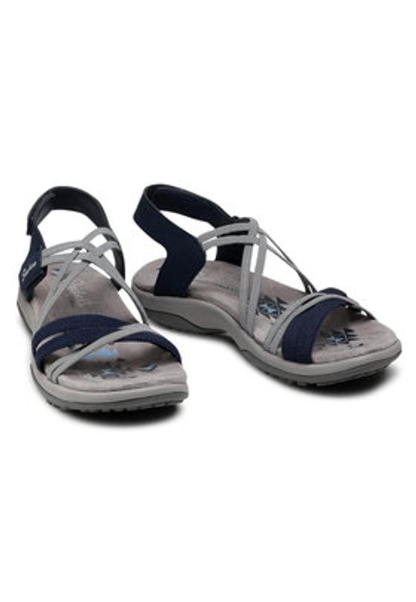 skechers - Skechers Sandały Takes Two 163112/NVY Granatowy. Kolor: niebieski. Materiał: skóra