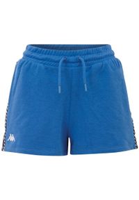 Spodenki damskie Kappa IRISHA niebieskie. Kolor: niebieski. Sport: fitness #1