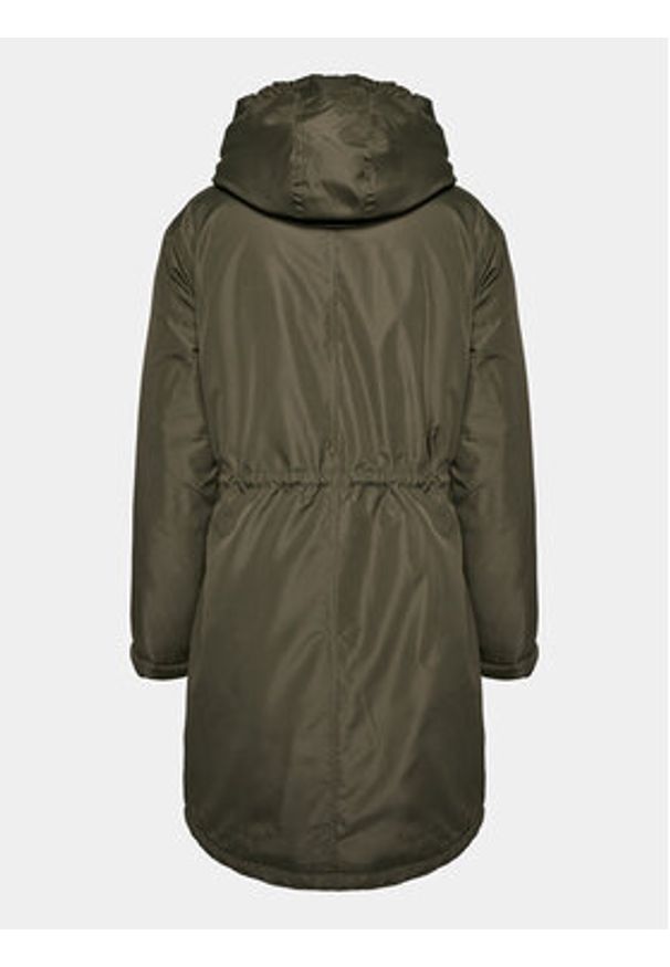 Brave Soul Kurtka przejściowa LJK-CAIRO Khaki Regular Fit. Kolor: brązowy. Materiał: wiskoza
