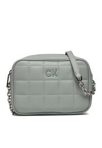 Calvin Klein Torebka Ck Square Quilt K60K612331 Szary. Kolor: szary. Materiał: skórzane #1