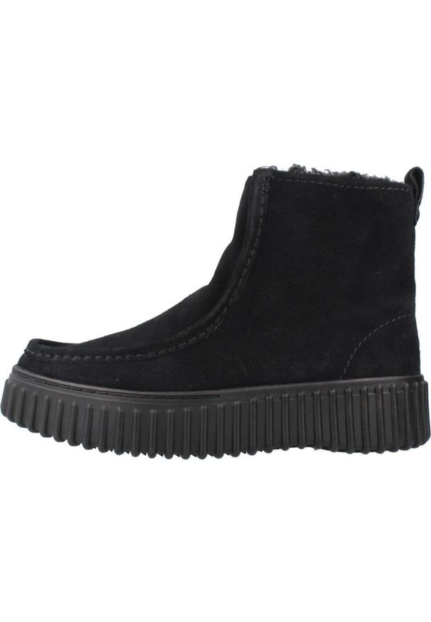 Clarks - CLARKS TORHILL COZY Czarny. Kolor: czarny. Materiał: tkanina. Styl: sportowy
