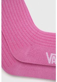 Vans skarpetki damskie kolor różowy. Kolor: różowy #2