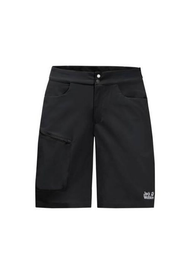 Spodnie trekkingowe męskie Jack Wolfskin 15072316000. Kolor: czarny. Długość: krótkie