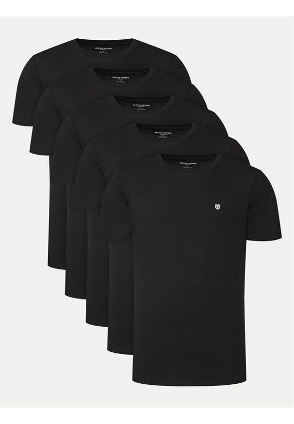 Jack & Jones Komplet t-shirtów Brody 12190468 Czarny Regular Fit. Kolor: czarny. Materiał: bawełna