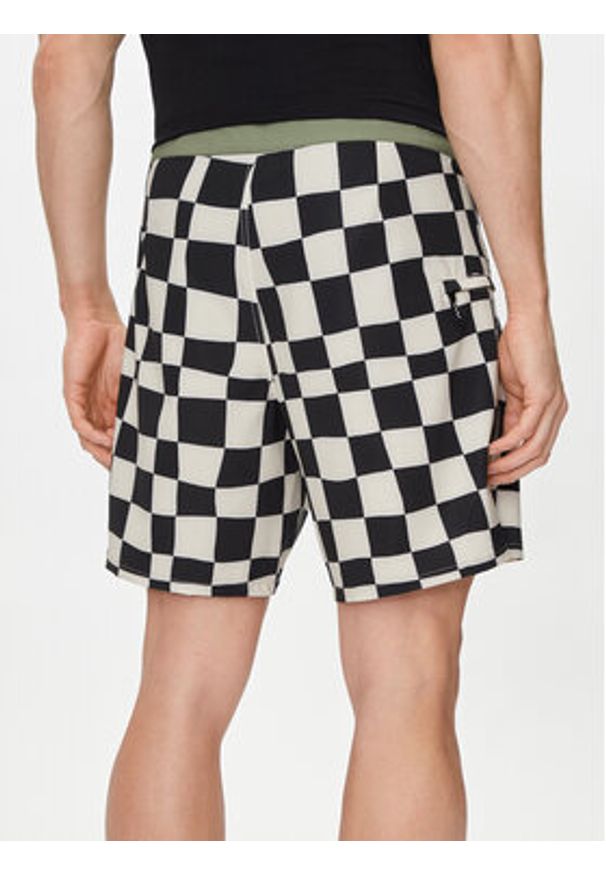 Vans Szorty kąpielowe Mte The Daily Check Boardshort VN0007XS Écru Regular Fit. Materiał: syntetyk