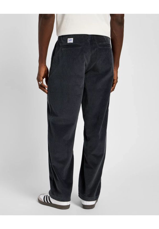 Lee - LEE MĘSKIE SPODNIE SZTRUKSOWE LOOSE WORKWEAR CHINO DARK MUTED GRAY 112356541 L73T008531