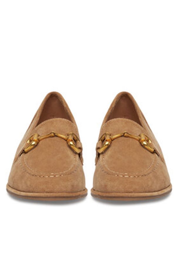 DeeZee Loafersy 1-141-1 Brązowy. Kolor: brązowy. Materiał: materiał