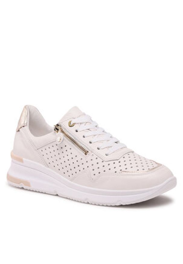 Sneakersy Ara - 12-38401-24 Cream/Platin. Okazja: na co dzień. Materiał: skóra