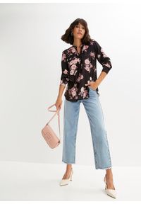 bonprix - Bluzka tunikowa. Kolor: czarny. Materiał: wiskoza #2